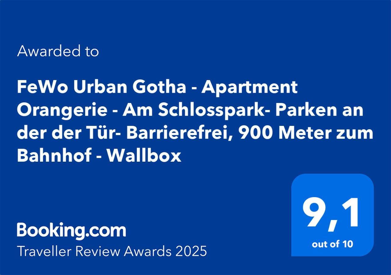 Fewo Urban Gotha - Apartment Orangerie - Am Schlosspark- Parken An Der Der Tuer- Barrierefrei, 900 Meter Zum Bahnhof - Wallbox Eksteriør billede
